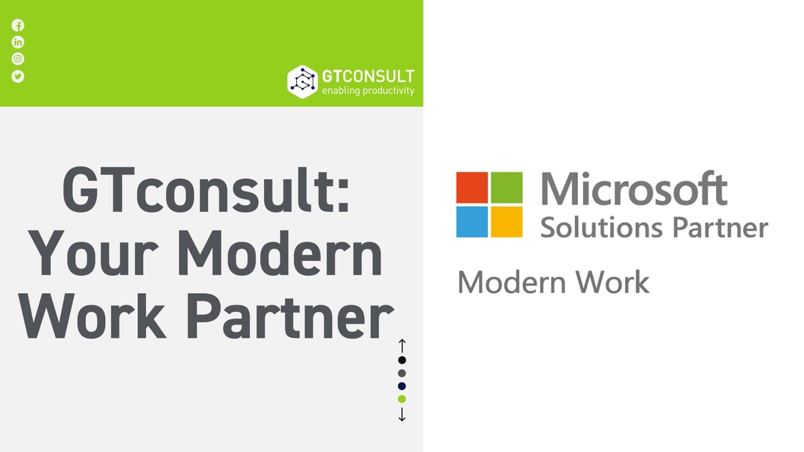 GTconsult: Your Trusted Microsoft Solutions Partner for Modern Work